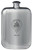 Pratt Family Crest Design Pocket Hip Flask 6oz Rounded Polished Pewter