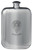 MacMurchie Family Crest Design Pocket Hip Flask 6oz Rounded Polished Pewter