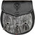 Duthie Semi Dress Sporran Fur Plain Leather Flap Scottish Clan Crest