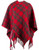 Lambswool Mini Cape In Stewart Royal Tartan Design 120cm Wide