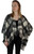 Ladies Mini Lambswool Cape in Stewart Grey Dress Tartan