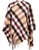Lambswool Mini Cape In Exploded Thomson Camel Tartan Design 120cm Wide