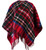 Lambswool Double Faced Mini Cape In Exploded Stewart Royal Design 114cm Wide