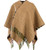 Lambswool Double Faced Mini Cape In Sherwood Gold Tartan Design 114cm Wide