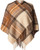 Ladies Mini Lambswool Cape in Stewart Natural Dress Tartan