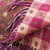 Lambswool Blanket In Grape Multi Spot Check Design 145cm Wide