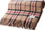 Luxury 100% Cashmere Capra hircus laniger Goat Blanket Throw in Thomson Camel Tartan