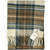 Deluxe Pure Soft Lambswool Blanket-Throw in Stewart Muted Blue Tartan 78x 63in