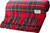 Luxury 100% Cashmere Capra hircus laniger Goat Blanket Throw in Royal Stewart Tartan