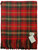 Deluxe Pure Soft Lambswool Blanket-Throw in Dark Maple Tartan 78x 63in