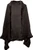 Womens 100% Lambswool Stole with Rabbit Faux Fur Black Gift from Scotland