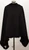 Womens 100% Lambswool Stole with Rabbit Faux Fur Black Gift from Scotland