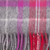 100% Lambswool Scarf Tweed Tartan Bright Red Grey Check  Scottish Gift Winter Scotland