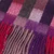 100% Lambswool Scarf Red Blue Grey Check Scottish Gift Winter Scotland