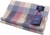 100% Lambswool Scarf Light Pink Light Blue Check Scottish Gift Winter Scotland