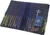 100% Lambswool Scarf Navy Lime Graded Stripe Scottish Gift Winter Scotland