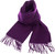 Unisex Lambswool Scarf in African Violet Design 30cm Wide