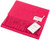 Unisex Lambswool Scarf In Violet Pink Tartan Design 30cm Wide