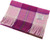Unisex Lambswool Scarf In Pink Check Design 30cm Wide