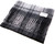Unisex Lambswool Scarf In Buchanan Grey Tartan Design 30cm Wide