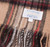 Unisex Lambswool Scarf In Stewart Camel Tartan Design 30cm Wide