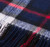 Unisex Lambswool Scarf In Grey Check Navy Design 30cm Wide
