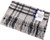 Unisex Lambswool Scarf In Thomson Monochrome Tartan Design 30cm Wide