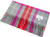 Scarf 100% Lambswool Edinburgh Brand 1436 in Tweed Tartan Bright Red-Grey Check
