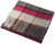Unisex Lambswool Scarf In Se Chan Grey Pink Tartan Design 30cm Wide