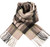Unisex Lambswool Scarf In MacDuff Natural Tartan Design 30cm Wide