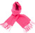Unisex Lambswool Scarf In Rose Tartan Design 30cm Wide