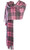 Cashmere Stole In Gresham-Pink-Derby Tartan Design 71cm Wide Cashmere Stole In Gresham-Pink-Derby Tartan Design 71cm Wide