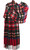 Cashmere Stole In Exploded Stewart Royal Tartan Design 71cm Wide