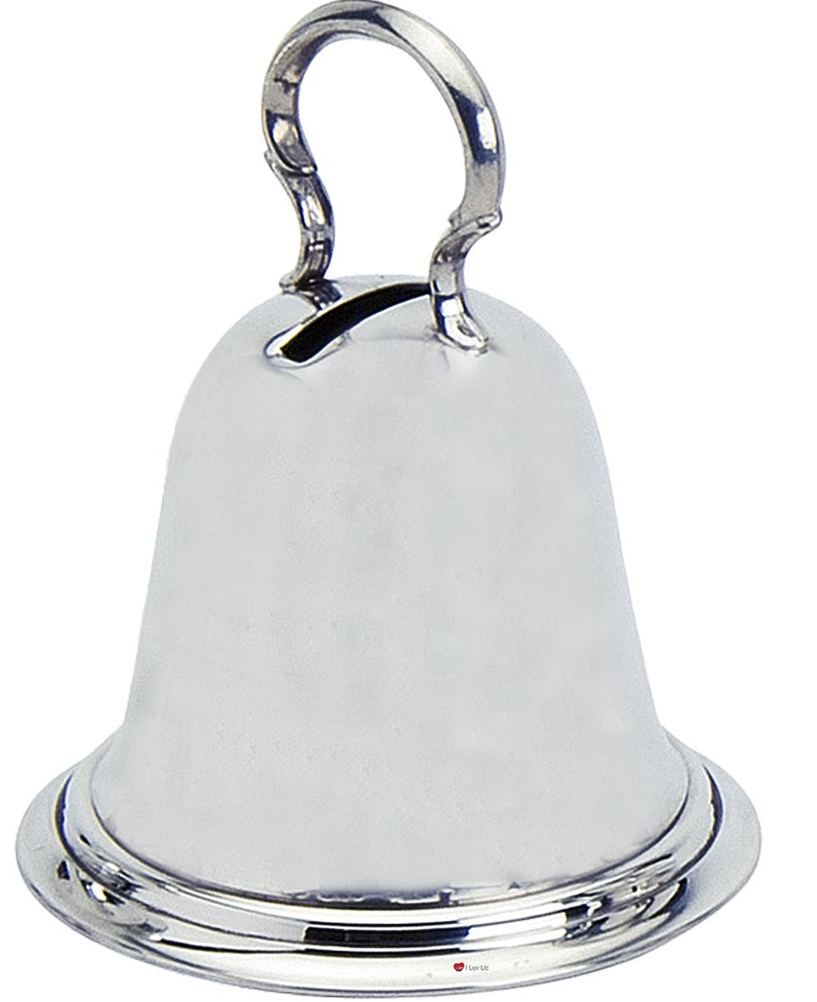 Pewter Piggy Bank For Children Bell Shaped Money Box Great