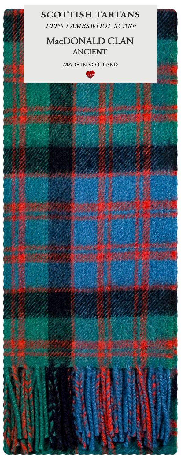 Lambswool Scarf - MacDonald Clan Ancient