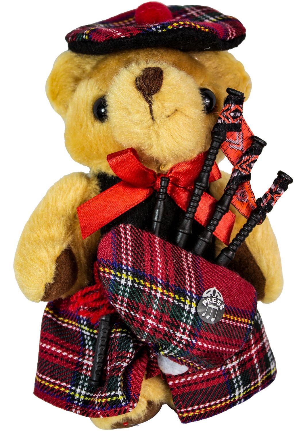 Edinburgh Musical Teddy Bear, Scottish Gift, Made in Scotland