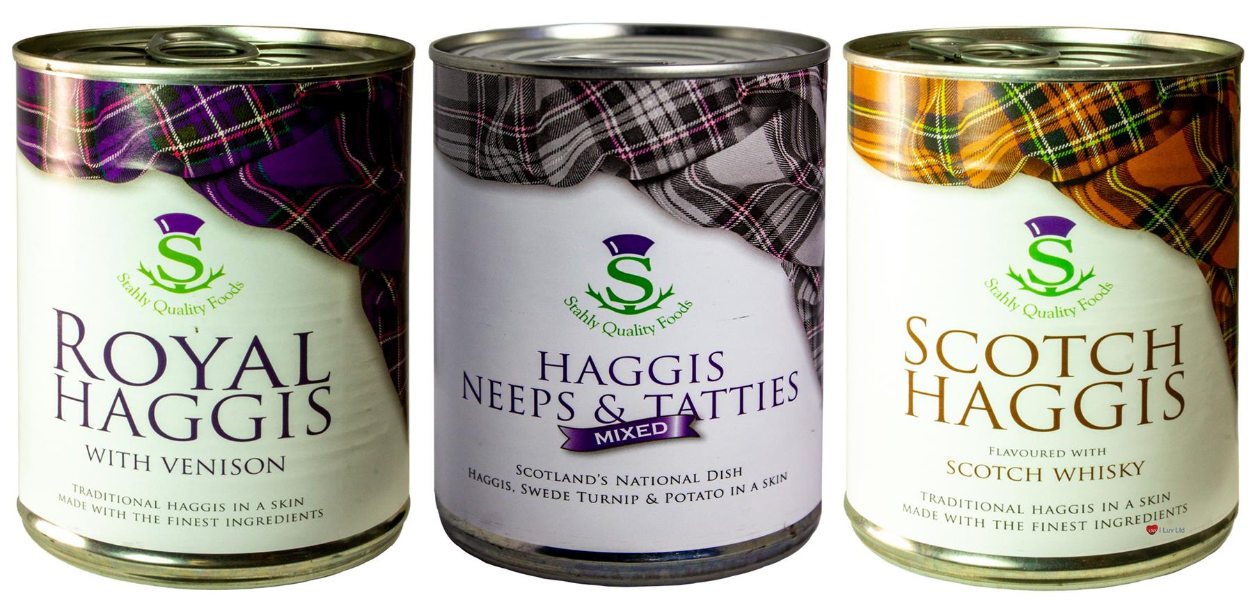 Scottish Haggis 3 Pack: Traditional with Venison, Neeps & Tatties ...