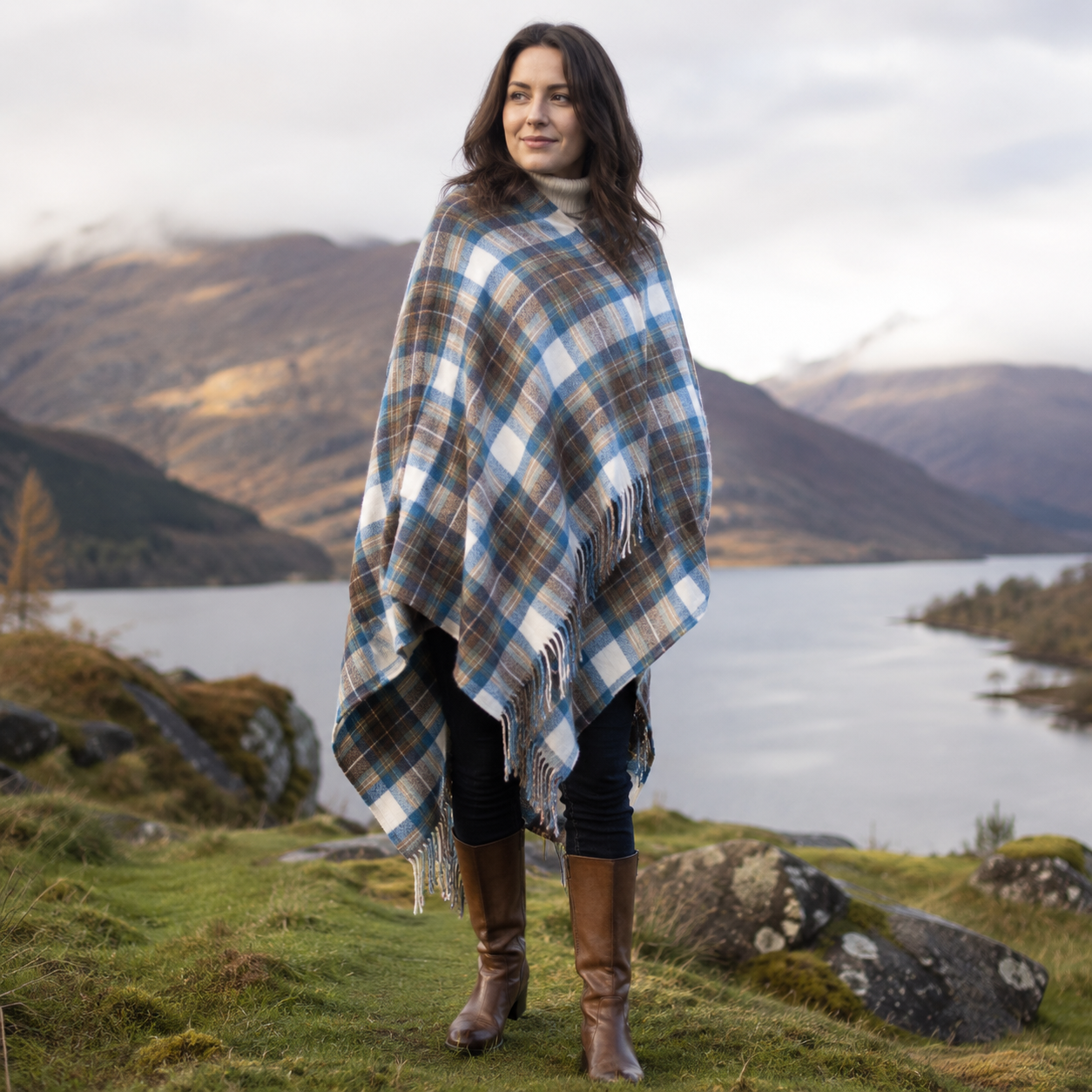 Tartan Plaid Long Capes