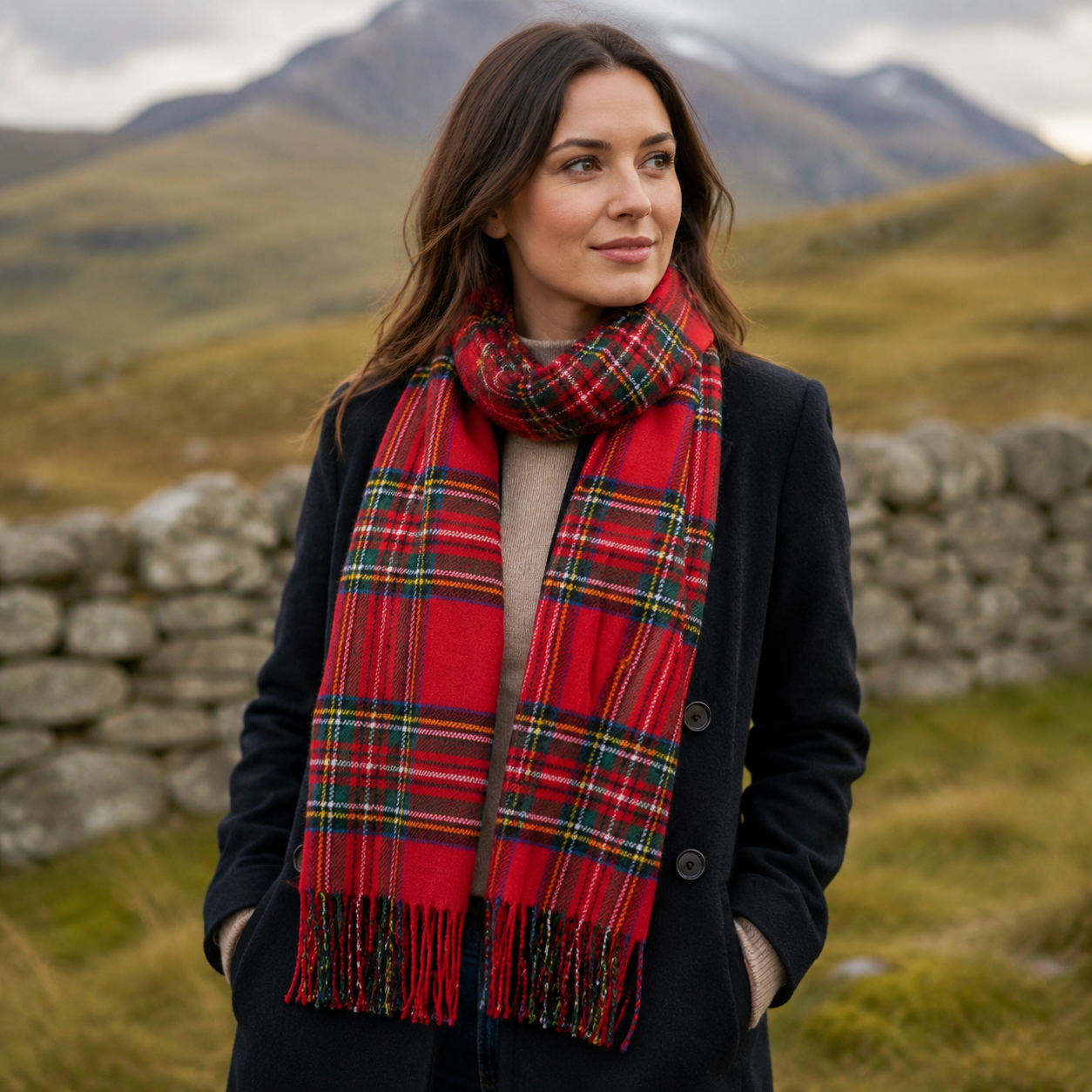 A little warmth. A lot of Scotland. lifestyle photograph