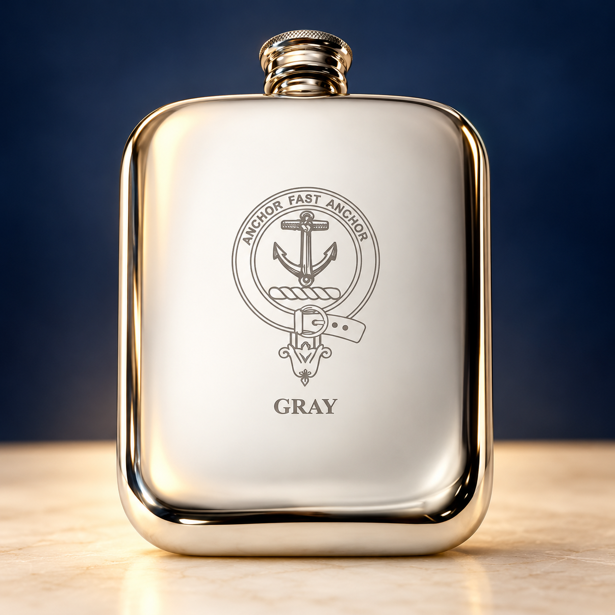 Clan Crest Flask 6oz