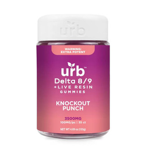 Urb D8/9 THC 3500mg 35ct gummies Knockout punch