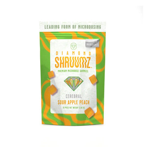 Diamond Shruumz Premium Micro Dose Gummies 15ct Sour Apple Peach