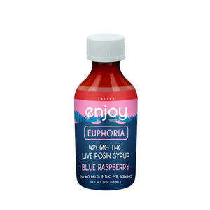 Enjoyhemp Blue Raspberry Live Rosin Syrup 420mg THC (Sativa)