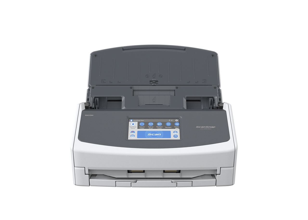 ScanSnap iX1600 Touch Screen Document Scanner (White)