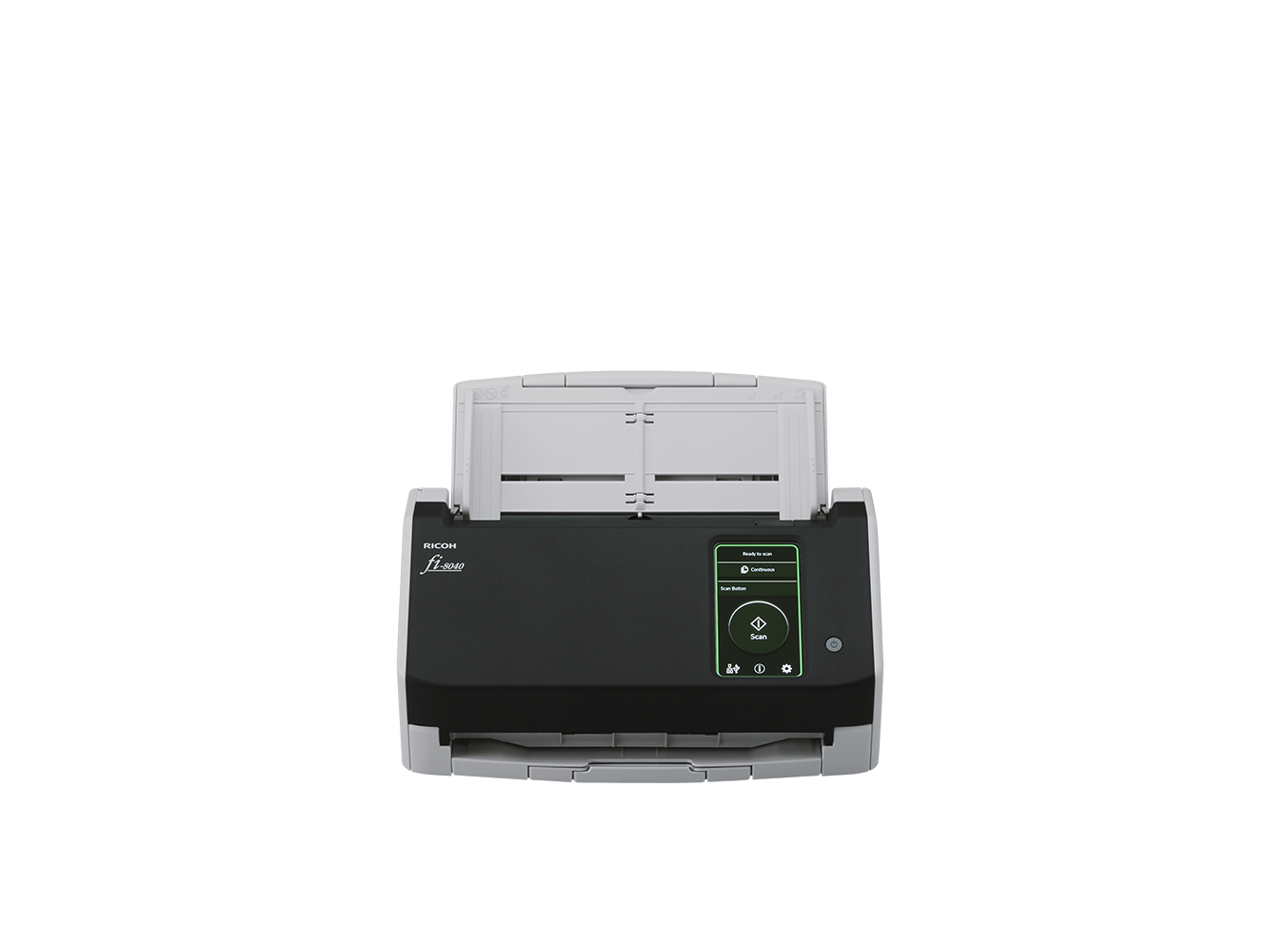 Ricoh fi-8040 front of scanner