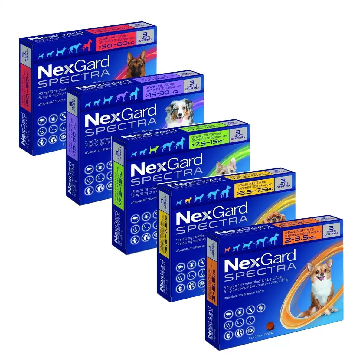 NexGard Spectra Comprimés à Mâcher pour Chiens