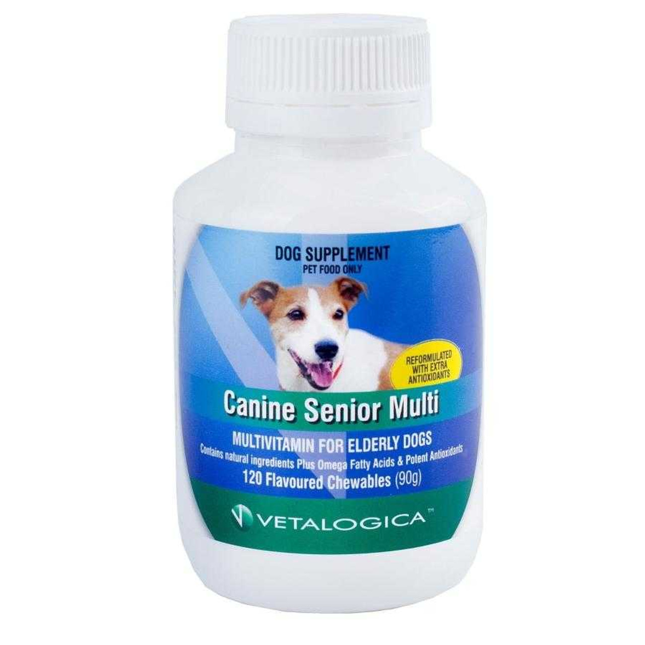 20% korting op Vetalogica Canine Senior Multi voor honden - 120 kauwtabletten bij Atlantic Pet Products