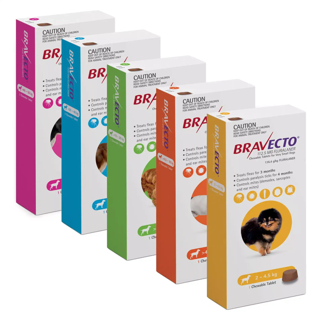 20% rabat på Bravecto Loppe- og flåttyggetablet til hunde hos Atlantic Pet Products