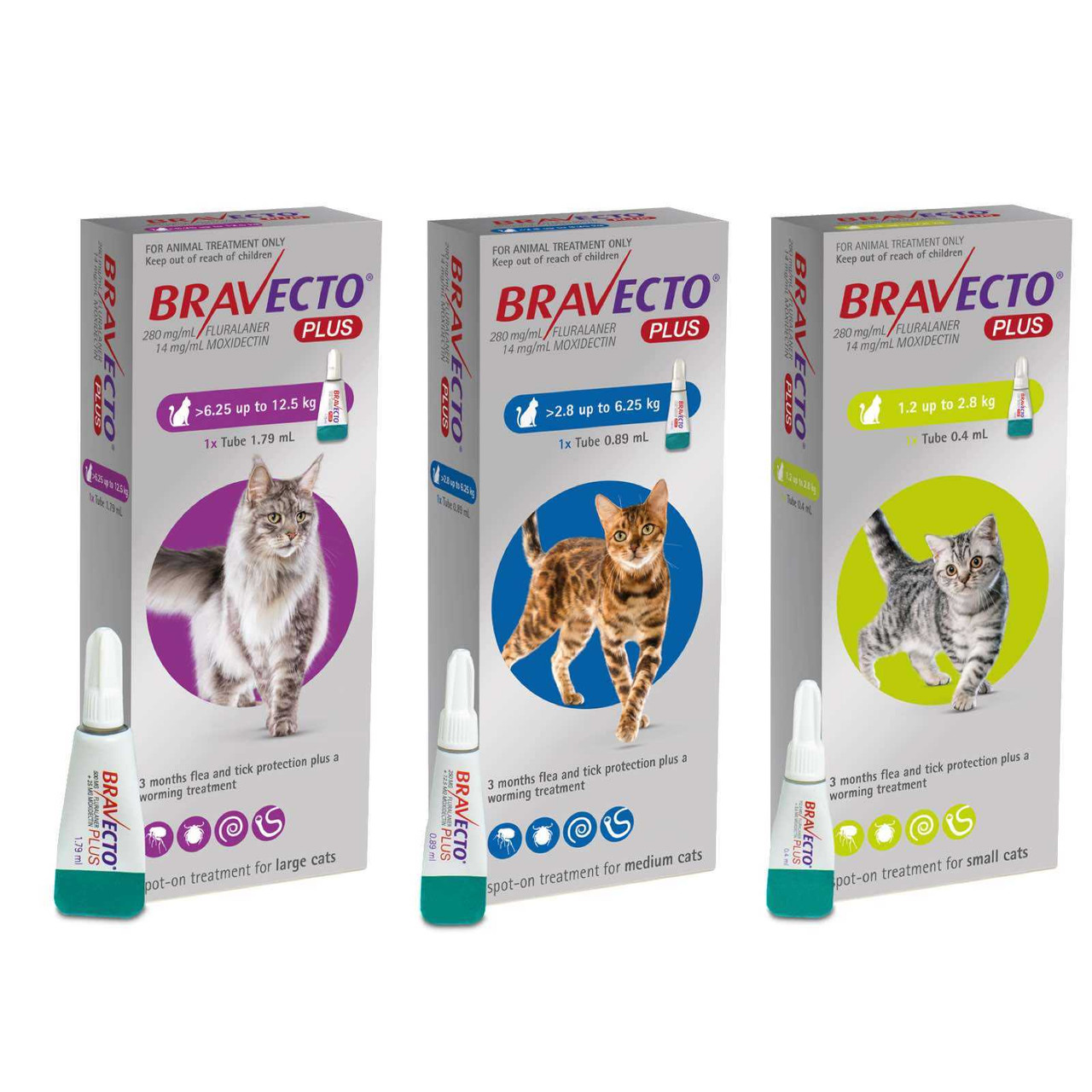 20 % de réduction sur Bravecto PLUS Topical Solution for Cats chez Atlantic animalerie en ligne