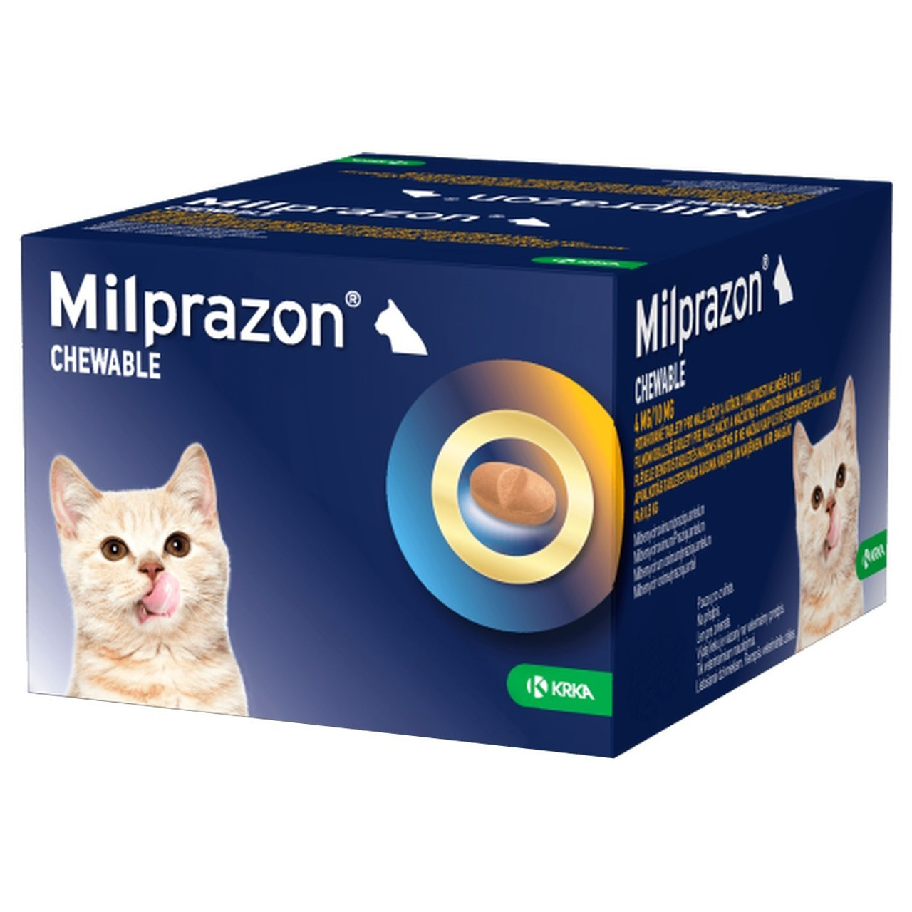 작은 고양이와 새끼 고양이를 위한 밀프라존 츄어블 4/10mg 1kg-2kg(2.2-4.4파운드)-48정 20% 할인, Atlantic Pet Products